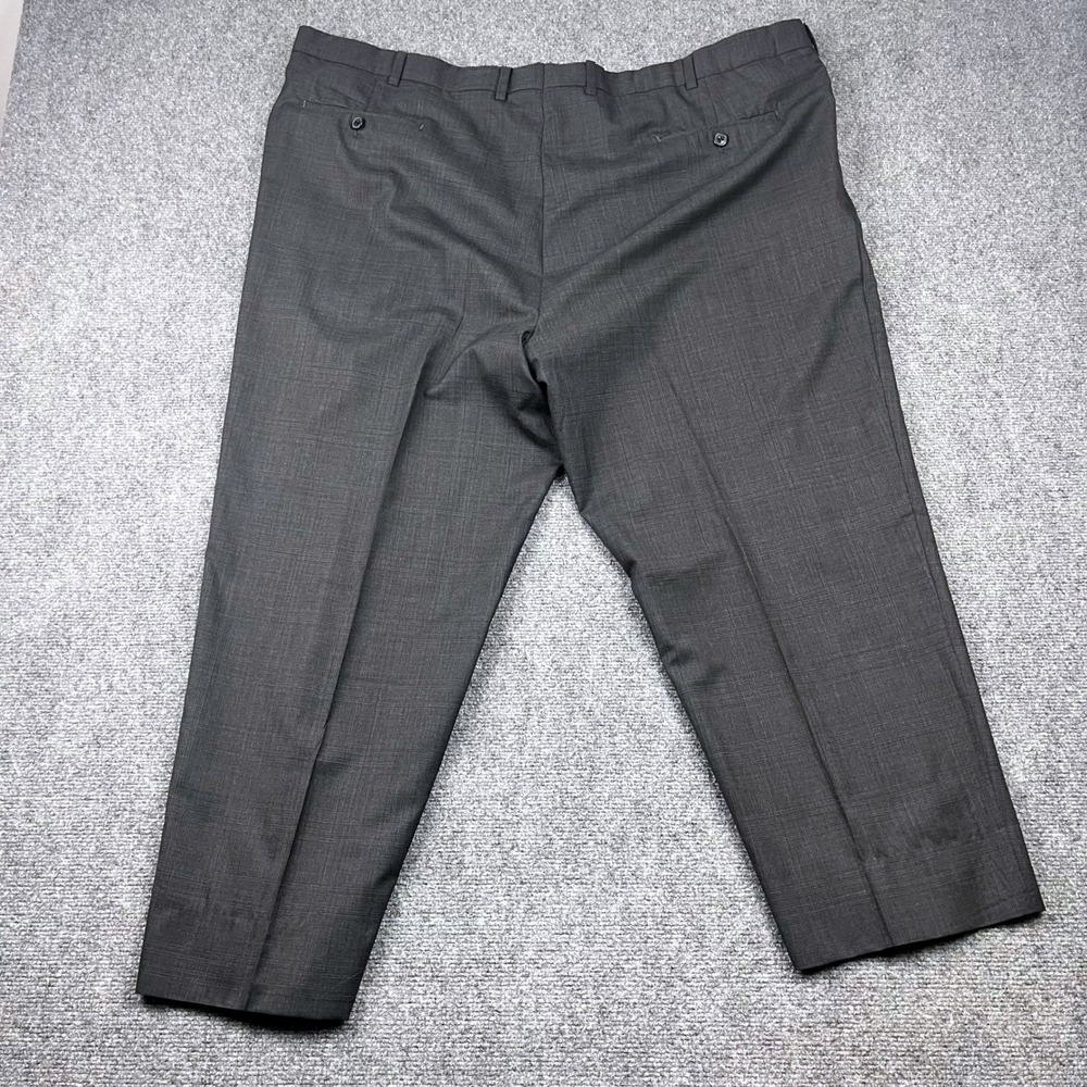 Jos A Bank Grey Glen Plaid Lanificio T.G. Di Fabio 130's 2 Piece Suit 50r 46x25 - Picture 11 of 16